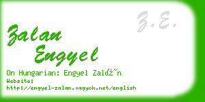 zalan engyel business card